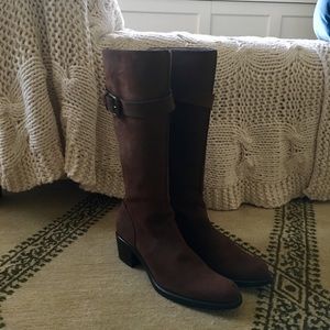 Cole Haan knee-high waterproof suede boots